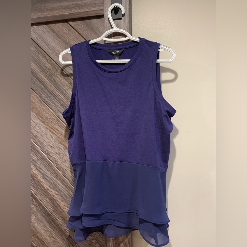 Simply Vera Vera Wang Ruffled peplum top